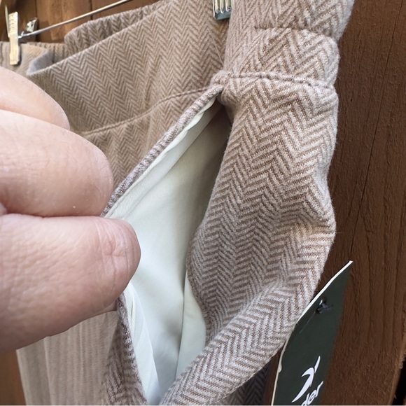 Glyder | NWT Size XL Herringbone On The Go Ankle Pants in Mocha From Stitch Fix - Picture 10 of 14